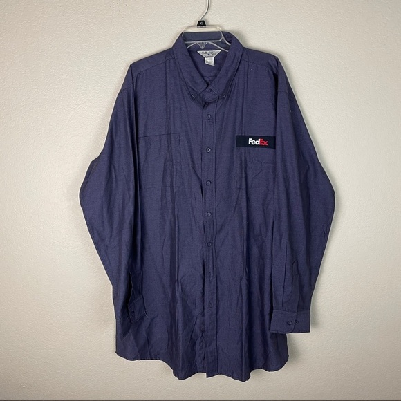 Stan Herman Fedex Button Up Shirt Vintage